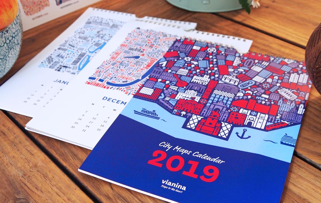 Vianina City Maps Kalender 2019 ist da!