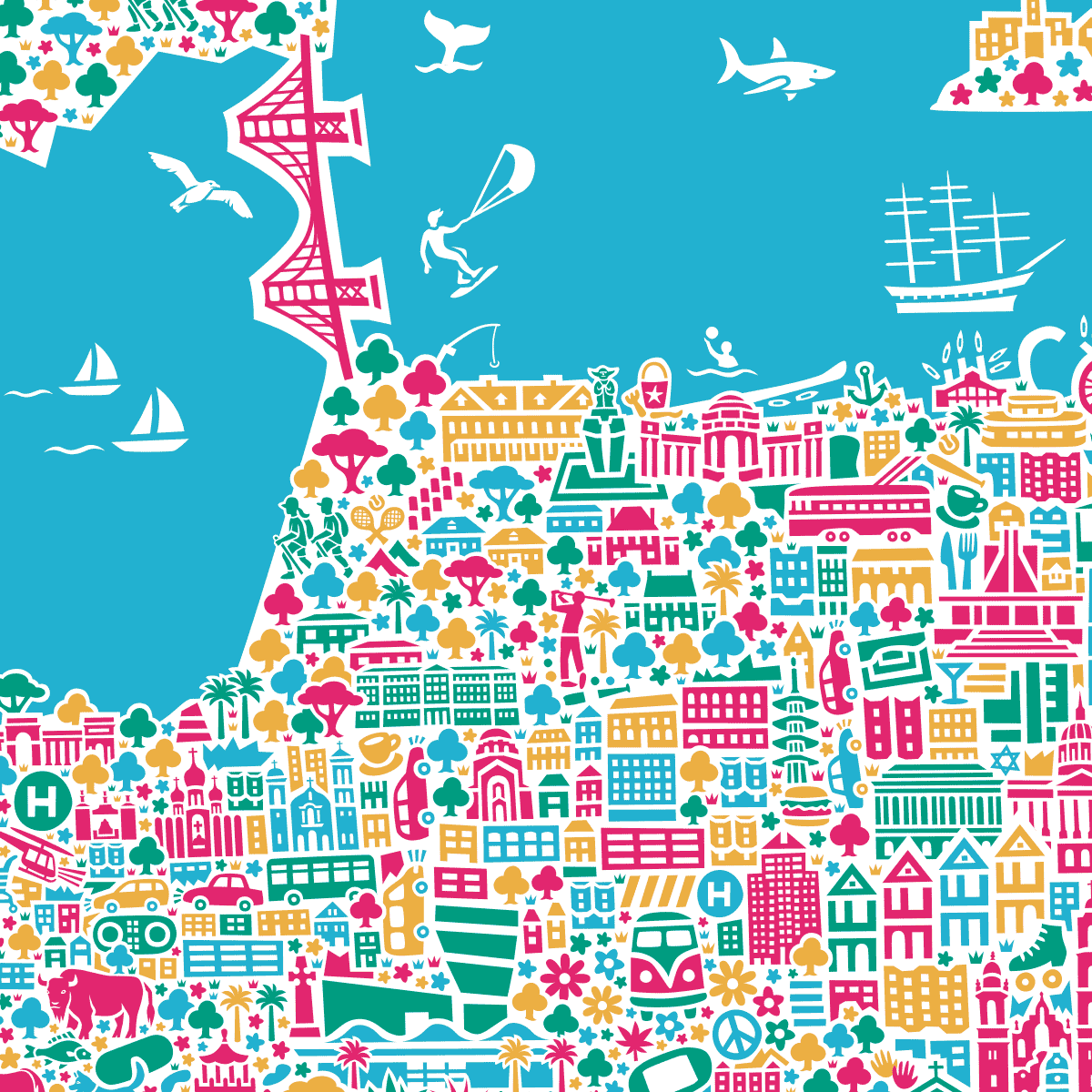 Vianina | Illustrated City Maps of New York, London, Paris … Vianina | Illustrated City Maps of New York, London, Paris …