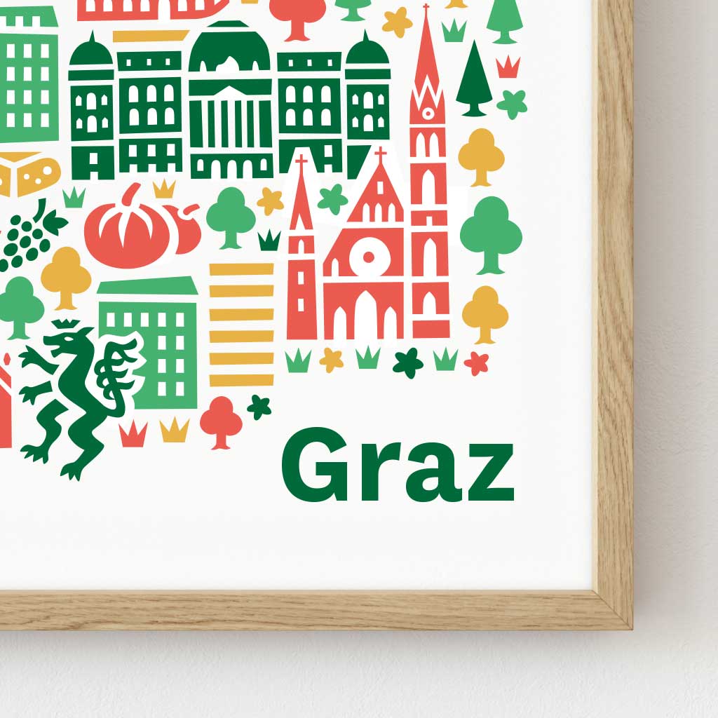 Graz Poster gerahmt