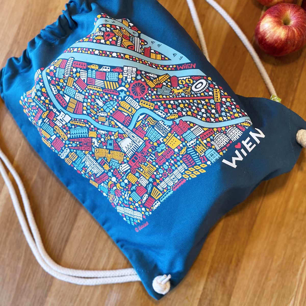 Vienna Drawstring Bag blue