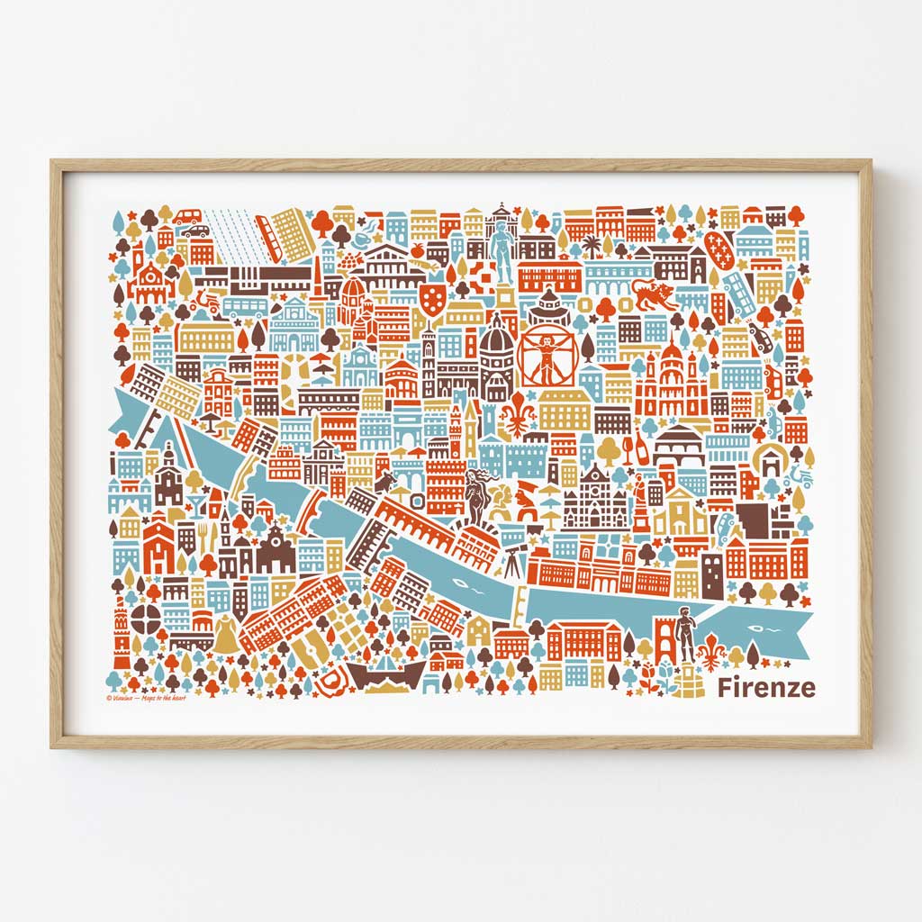 Florenz Poster gerahmt Florenz Poster gerahmt