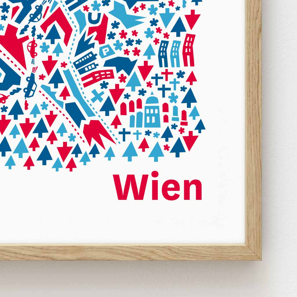 Wien Poster gerahmt