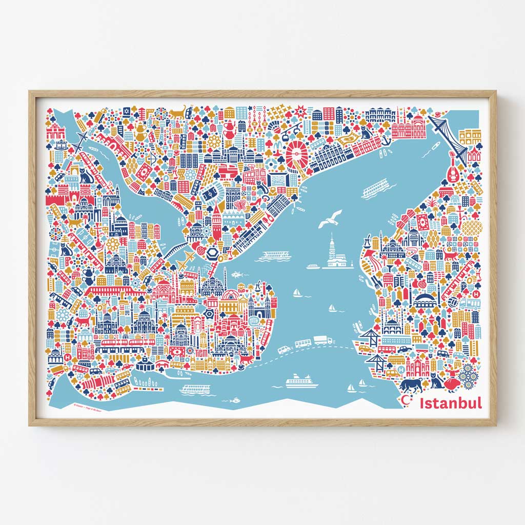 Istanbul Poster gerahmt Istanbul Poster gerahmt