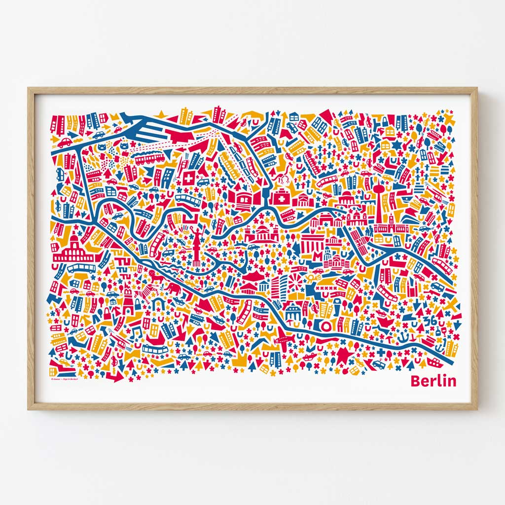 Berlin Poster gerahmt Berlin Poster gerahmt