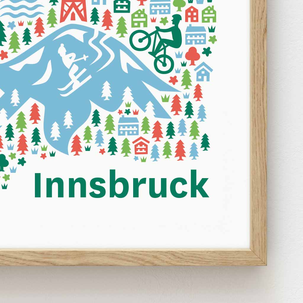 Innsbruck Poster gerahmt