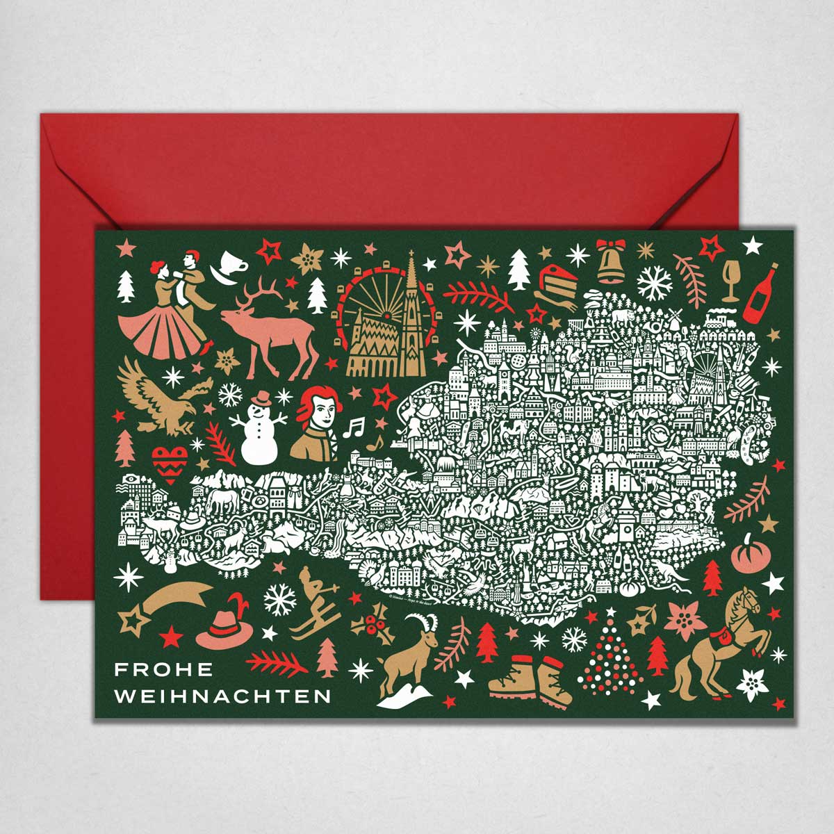 Österreich Weihnachtskarte Österreich Weihnachtskarte