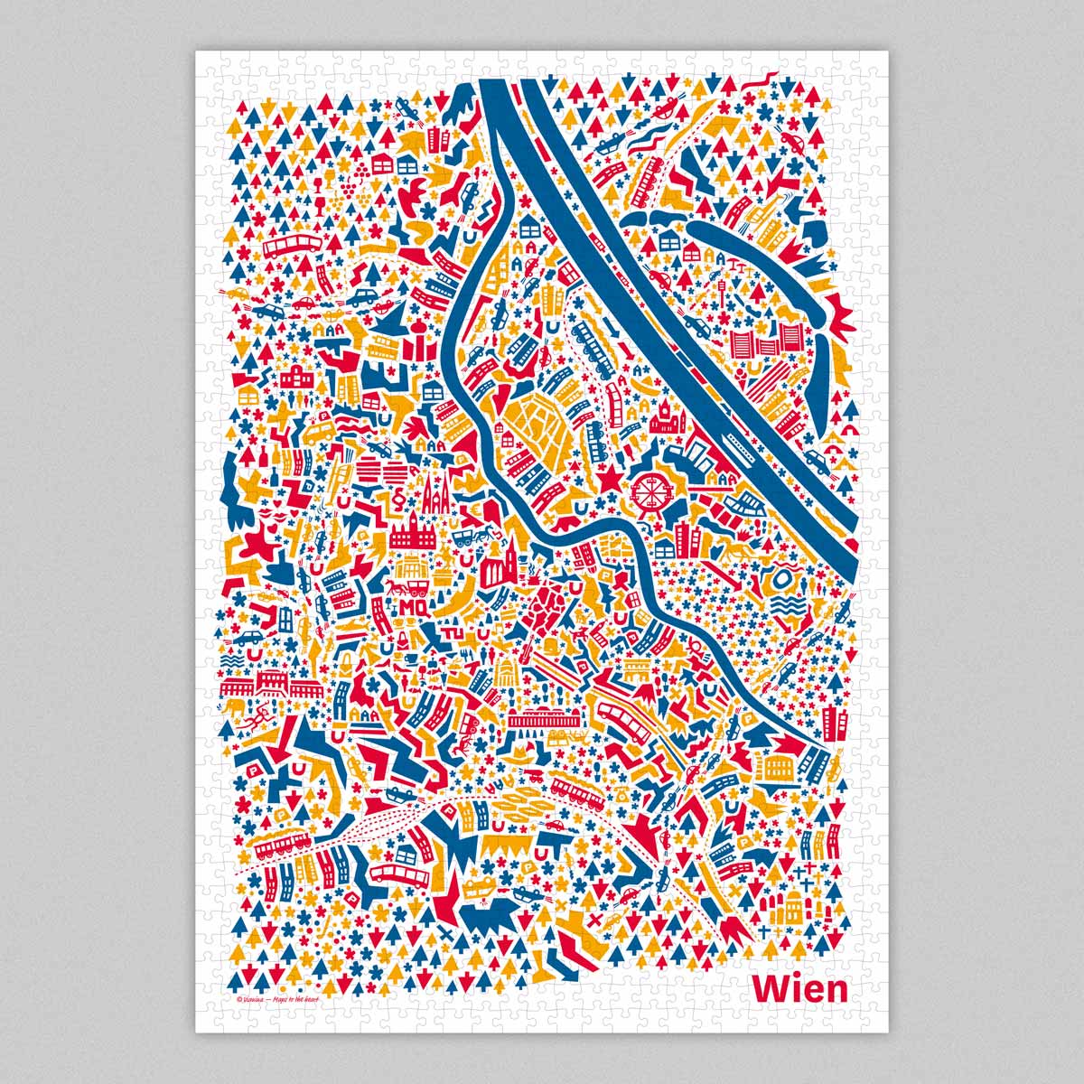 Wien Puzzle Puzzle mit Wien Stadtplan