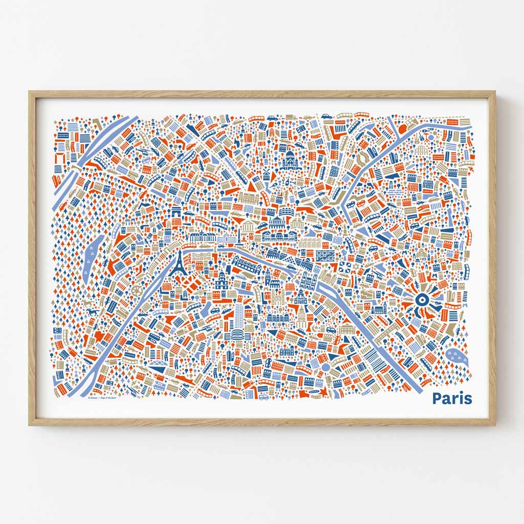 Paris Poster gerahmt Paris Poster gerahmt