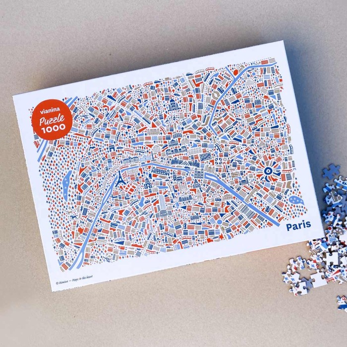 Paris Stadtplan Puzzle