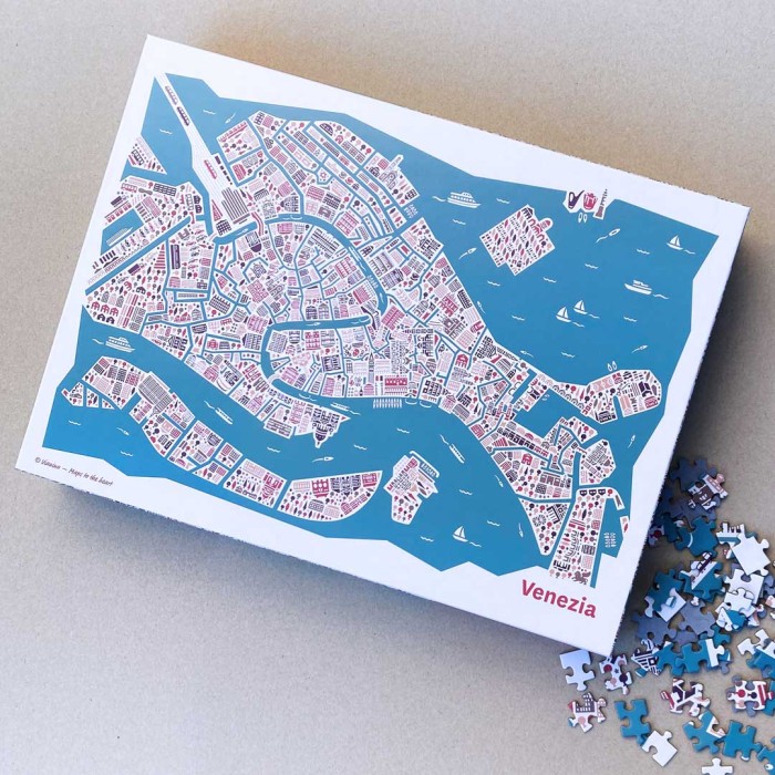 Venedig Stadtplan Puzzle