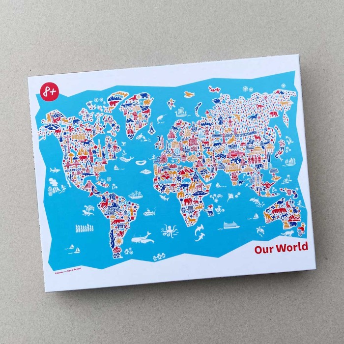 Weltkarte Puzzle Kinder